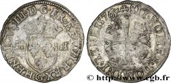HENRI III Douzain aux deux H, 1er type 1576 Poitiers