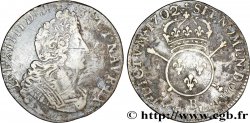 LOUIS XIV LE GRAND OU LE ROI SOLEIL Quart d&nbsp;écu aux insignes 1702 Rouen TB+/TTB