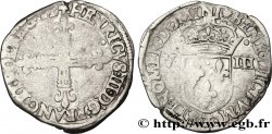 HENRI III Huitième d&nbsp;écu, croix de face 1582 Nantes