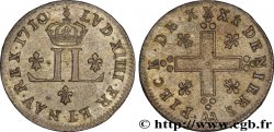 LOUIS XIV  THE SUN KING  XXX deniers aux 2 L couronnées 1710 Metz