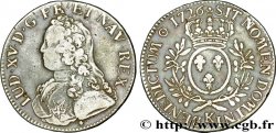 LOUIS XV DIT LE BIEN AIMÉ Écu aux branches d&nbsp;olivier, buste habillé 1726 Bordeaux TTB