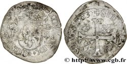 HENRI IV LE GRAND Douzain aux deux H couronnées, 9ème type 1593 Clermont-Ferrand
