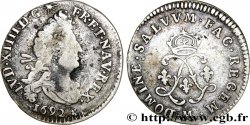 LOUIS XIV LE GRAND OU LE ROI SOLEIL Quatre sols aux deux L 1692 Toulouse TB