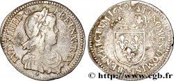 LOUIS XIV LE GRAND OU LE ROI SOLEIL Douzième d&nbsp;écu, portrait à la mèche longue 1659 Aix-en-Provence TB+