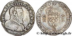HENRI II Teston à la tête nue, 1er type 1553 Poitiers TB+/TTB