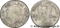 LOUIS XVI 15 sols dit  au génie , type FRANCOIS 1791 Limoges