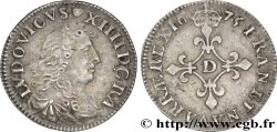 LOUIS XIV  THE SUN KING  Quatre sols à la croix formée de lis 1675 Lyon ou Vimy-en-Lyonnais