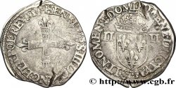 HENRI III Quart d&nbsp;écu, croix de face n.d. Nantes