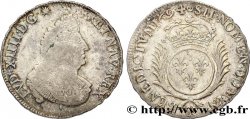 LOUIS XIV LE GRAND OU LE ROI SOLEIL Demi-écu aux palmes 1694 Aix-en-Provence TB+