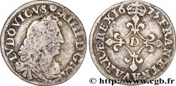 LOUIS XIV &nbsp;THE SUN KING&nbsp; Quatre sols à la croix formée de lis 1675 Lyon ou Vimy-en-Lyonnais