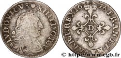LOUIS XIV LE GRAND OU LE ROI SOLEIL Quatre sols à la croix formée de lis 1676 Vimy-en-Lyonnais (actuellement Neuville-sur-Saône)