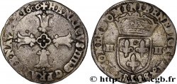 HENRI IV LE GRAND Quart d&nbsp;écu, croix feuillue de face 1606 Bayonne
