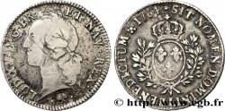 LOUIS XV DIT LE BIEN AIMÉ Écu aux branches d’olivier, tête ceinte d’un bandeau 1764 Bayonne TB+/TTB