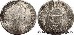 LOUIS XIV LE GRAND OU LE ROI SOLEIL Douzième d&nbsp;écu, portrait à la mèche longue n.d. Aix-en-Provence TB+