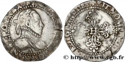 HENRI III Demi-franc au col gaufré 1588 Paris