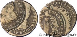 LOUIS XVI (MONARQUE CONSTITUTIONNEL)  2 sols dit &nbsp;au faisceau&nbsp;, type FRANCOIS 1792 Orléans TTB