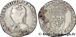 CHARLES IX Teston, 6e type 1562 Lyon