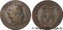 LOUIS XVI (MONARQUE CONSTITUTIONNEL)  Sol dit &nbsp;à l&nbsp;écu&nbsp; 1791 Lille
