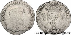 HENRY II Teston à la tête nue, 1er type 1557 Rouen