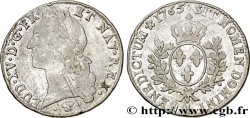 LOUIS XV DIT LE BIEN AIMÉ Écu aux branches d’olivier, tête ceinte d’un bandeau 1765 Bayonne TTB
