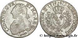 LOUIS XVI Écu aux branches d olivier 1778 Pau TTB