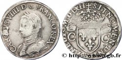 CHARLES IX Teston, 2e type 1562 La Rochelle