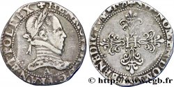 HENRI III Franc au col plat 1575 Paris