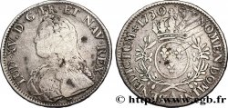 LOUIS XV DIT LE BIEN AIMÉ Écu aux branches d&nbsp;olivier, buste habillé 1730 Paris TB