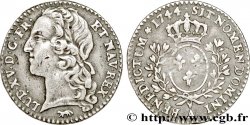 LOUIS XV DIT LE BIEN AIMÉ Dixième d&nbsp;écu aux branches d’olivier, tête ceinte d’un bandeau 1744 Paris TTB
