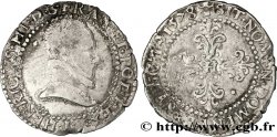 HENRI III Demi-franc au col plat 1578 Limoges