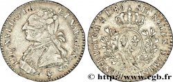 LOUIS XVI Cinquième d&nbsp;écu aux branches d&nbsp;olivier 1780 Paris TB+