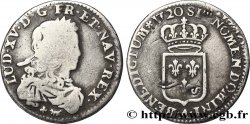 LOUIS XV DIT LE BIEN AIMÉ Sixième d&nbsp;écu de France 1720 Paris TB