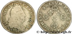 LOUIS XIV LE GRAND OU LE ROI SOLEIL Dix sols aux quatre couronnes 1703 Strasbourg