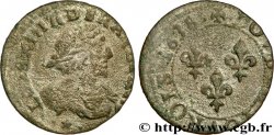 LOUIS XIII LE JUSTE Double tournois 1638 Atelier indéterminé