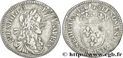 LOUIS XIV LE GRAND OU LE ROI SOLEIL Douzième d&nbsp;écu, portrait apollinien 1663 Aix-en-Provence TB+