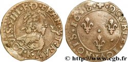 LOUIS XIII LE JUSTE Double tournois, 8e type 1638 Bordeaux