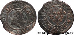 LOUIS XIII LE JUSTE Double tournois, type 8 1635 Lyon TTB/TB+