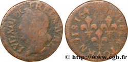 LOUIS XIII LE JUSTE Double tournois, type de Warin 1642 