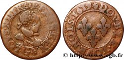 LOUIS XIII  Double tournois, type 2 de Poitiers 1619 Poitiers