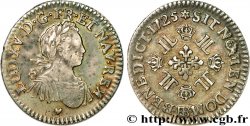LOUIS XV &nbsp;THE WELL-BELOVED&nbsp; Huitième d’écu à la croix fleurdelisée couronnée et aux huit L 1725 Strasbourg