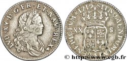 LOUIS XV DIT LE BIEN AIMÉ XX sols de Navarre 1719 Paris TB+