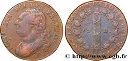 LOUIS XVI (MONARQUE CONSTITUTIONNEL)  12 deniers dit &nbsp;au faisceau&nbsp;, type FRANCOIS 1791 Lyon TB+