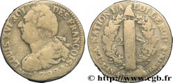 LOUIS XVI (MONARQUE CONSTITUTIONNEL)  2 sols dit &nbsp;au faisceau&nbsp;, type FRANÇOIS 1792 Paris