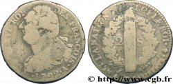LOUIS XVI (MONARQUE CONSTITUTIONNEL)  2 sols dit &nbsp;au faisceau&nbsp;, type FRANÇOIS 1792 Paris