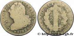 LA CONVENTION 2 sols dit &nbsp;au faisceau&nbsp;, type FRANÇAIS 1793 Strasbourg