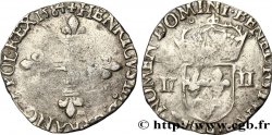 HENRY III Quart d écu, croix de face 1584 Rennes