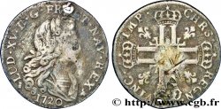 LOUIS XV DIT LE BIEN AIMÉ Louis d’argent à la croix aux huit L couronnées 1720 Rennes B