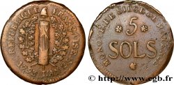 SIÈGE DE MAYENCE 5 sols 1793 Mayence TTB