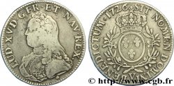 LOUIS XV DIT LE BIEN AIMÉ Écu aux branches d&nbsp;olivier, buste habillé 1726 Troyes TB/TB+