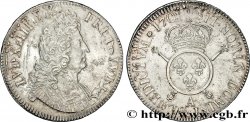 LOUIS XIV LE GRAND OU LE ROI SOLEIL Écu aux insignes 1701 Paris TTB